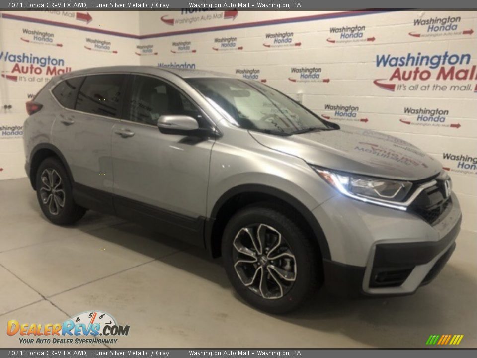 2021 Honda CR-V EX AWD Lunar Silver Metallic / Gray Photo #2
