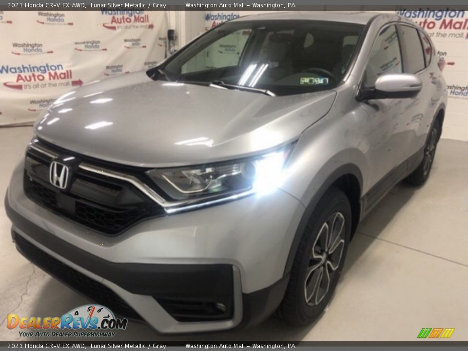 2021 Honda CR-V EX AWD Lunar Silver Metallic / Gray Photo #3
