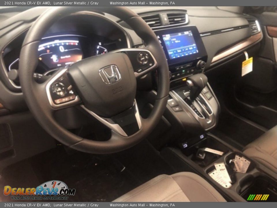 2021 Honda CR-V EX AWD Lunar Silver Metallic / Gray Photo #7