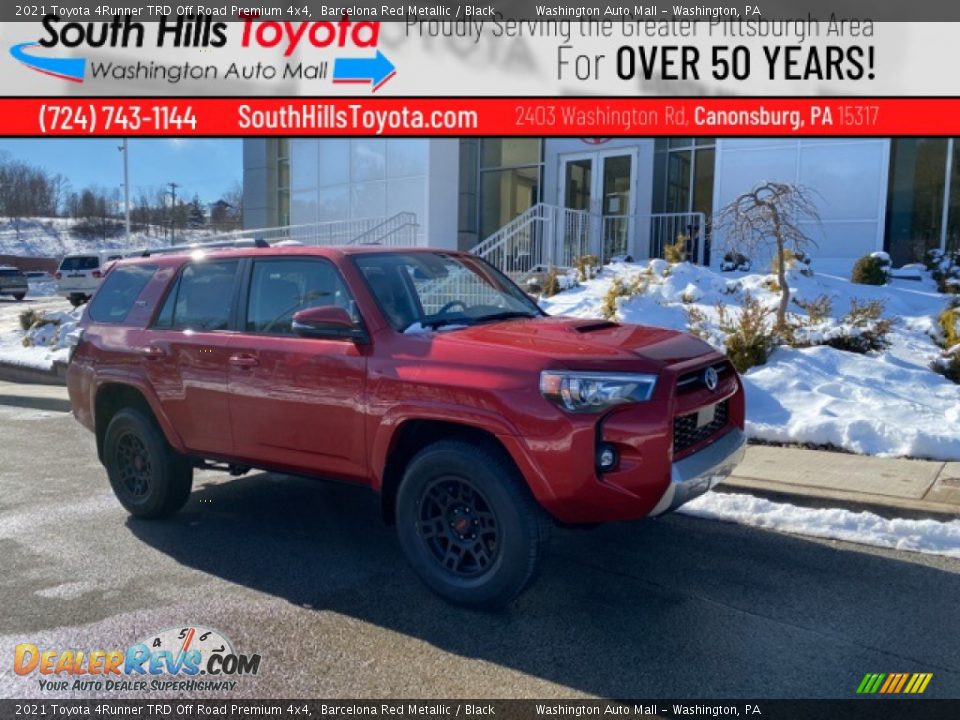 2021 Toyota 4Runner TRD Off Road Premium 4x4 Barcelona Red Metallic / Black Photo #1