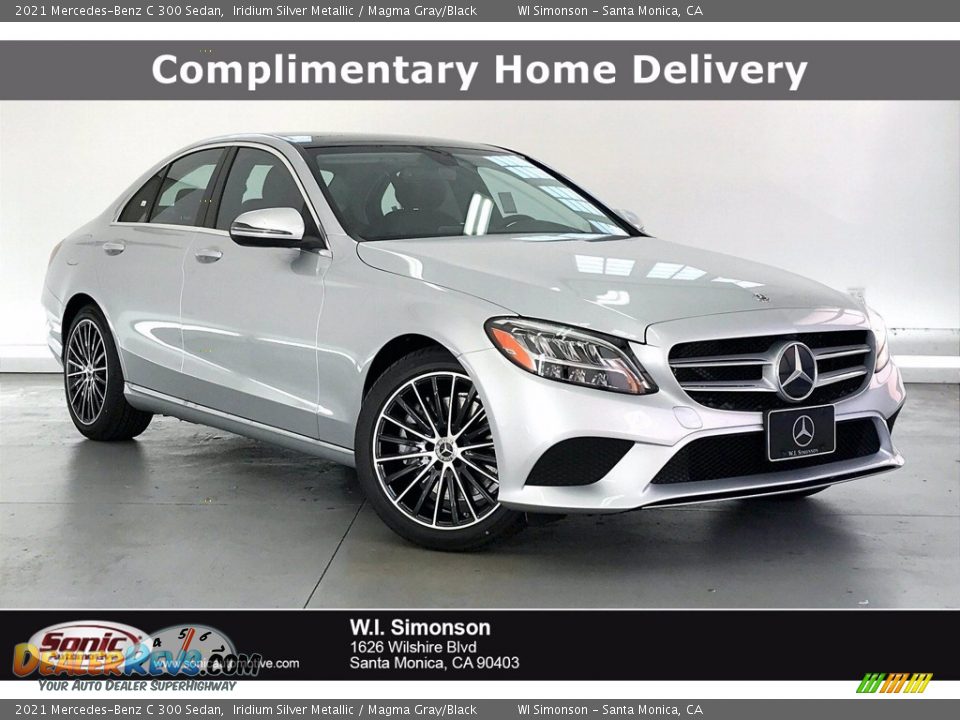 2021 Mercedes-Benz C 300 Sedan Iridium Silver Metallic / Magma Gray/Black Photo #1