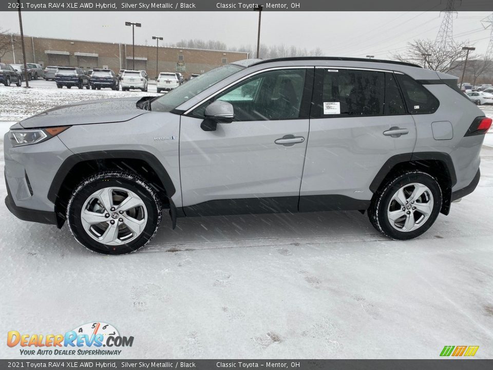 2021 Toyota RAV4 XLE AWD Hybrid Silver Sky Metallic / Black Photo #1