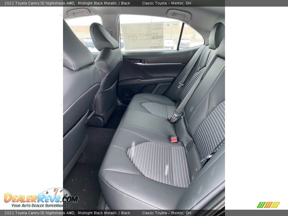 2021 Toyota Camry SE Nightshade AWD Midnight Black Metallic / Black Photo #3