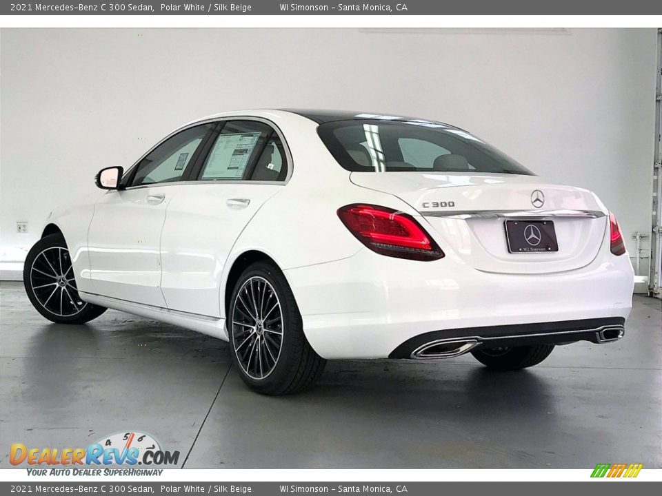 2021 Mercedes-Benz C 300 Sedan Polar White / Silk Beige Photo #2