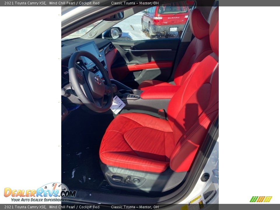 2021 Toyota Camry XSE Wind Chill Pearl / Cockpit Red Photo #2