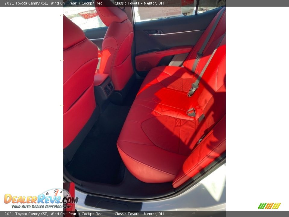 2021 Toyota Camry XSE Wind Chill Pearl / Cockpit Red Photo #3