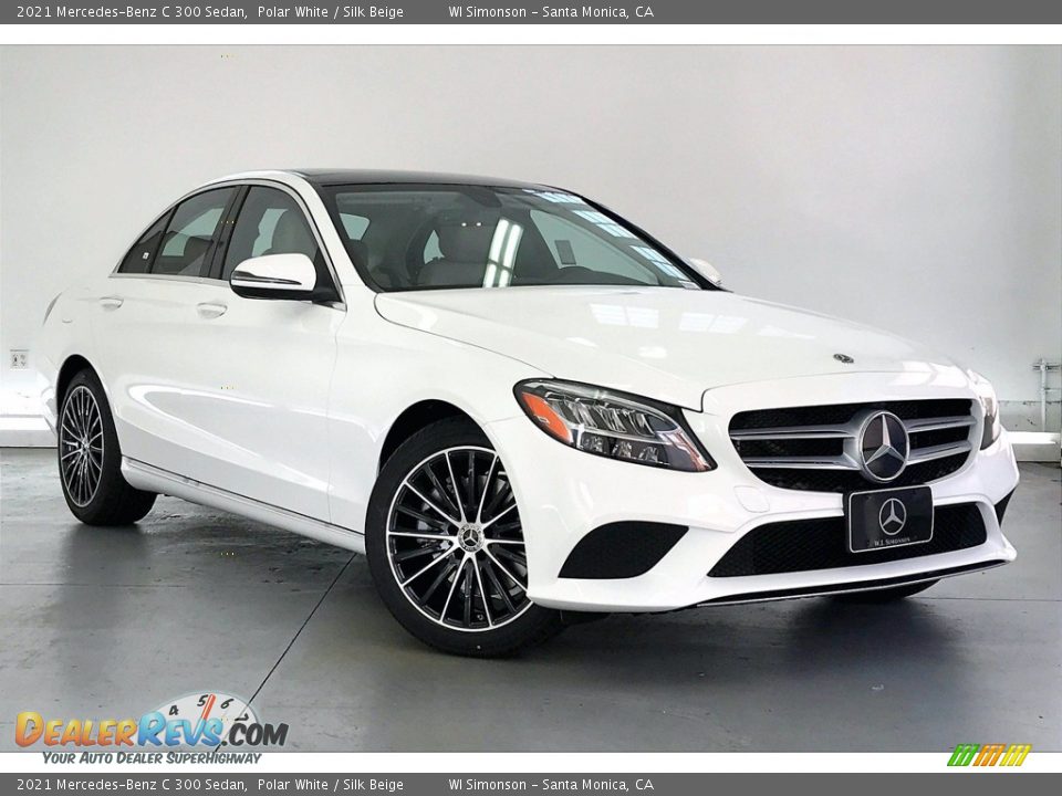 2021 Mercedes-Benz C 300 Sedan Polar White / Silk Beige Photo #12