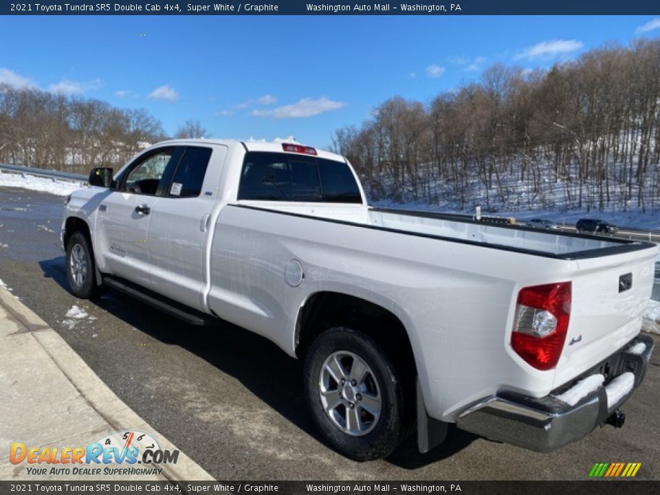 2021 Toyota Tundra SR5 Double Cab 4x4 Super White / Graphite Photo #2