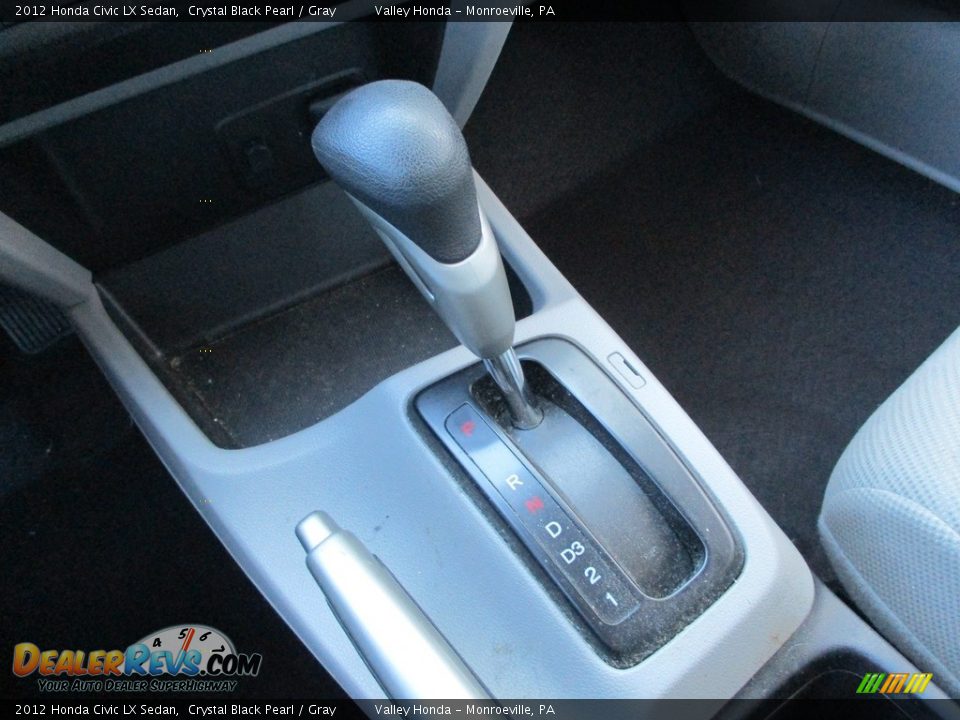 2012 Honda Civic LX Sedan Crystal Black Pearl / Gray Photo #14