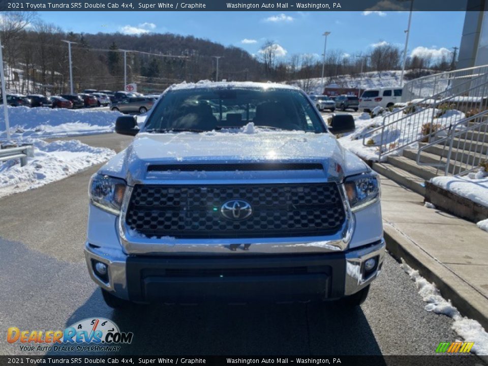 2021 Toyota Tundra SR5 Double Cab 4x4 Super White / Graphite Photo #11