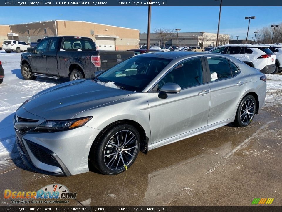 2021 Toyota Camry SE AWD Celestial Silver Metallic / Black Photo #1