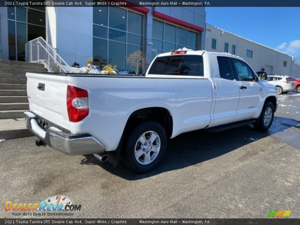 2021 Toyota Tundra SR5 Double Cab 4x4 Super White / Graphite Photo #13