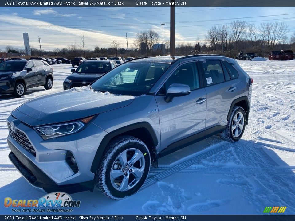 2021 Toyota RAV4 Limited AWD Hybrid Silver Sky Metallic / Black Photo #1