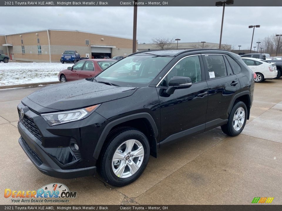 2021 Toyota RAV4 XLE AWD Midnight Black Metallic / Black Photo #1