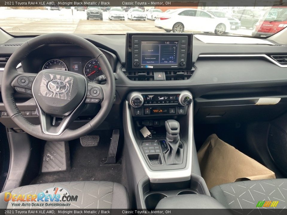 2021 Toyota RAV4 XLE AWD Midnight Black Metallic / Black Photo #4