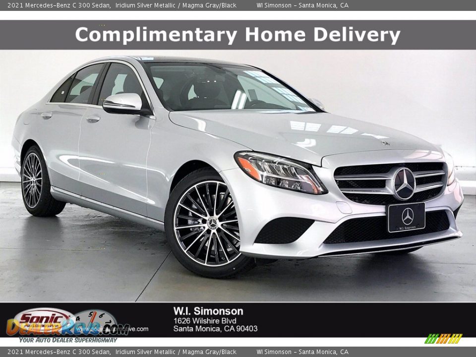 2021 Mercedes-Benz C 300 Sedan Iridium Silver Metallic / Magma Gray/Black Photo #1