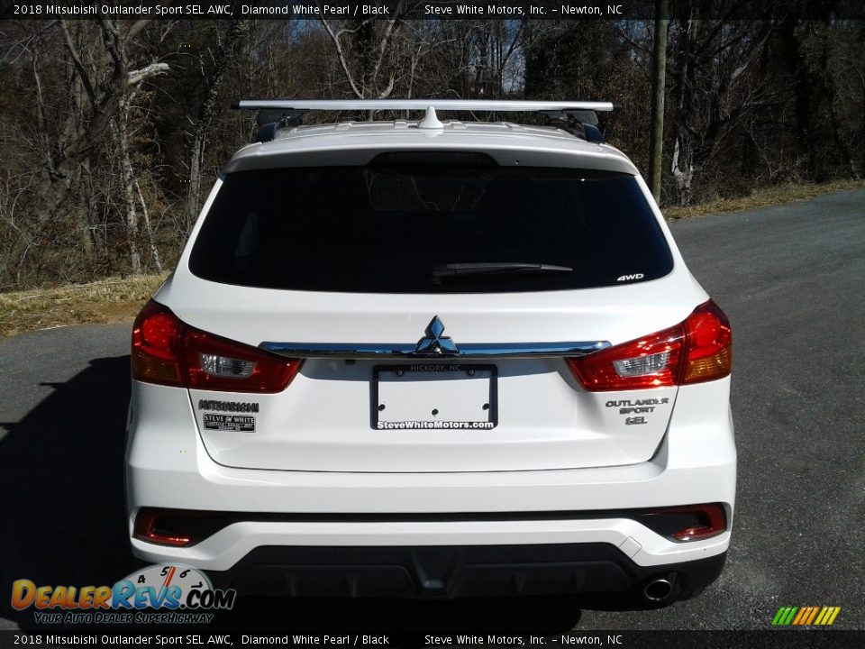 2018 Mitsubishi Outlander Sport SEL AWC Diamond White Pearl / Black Photo #8