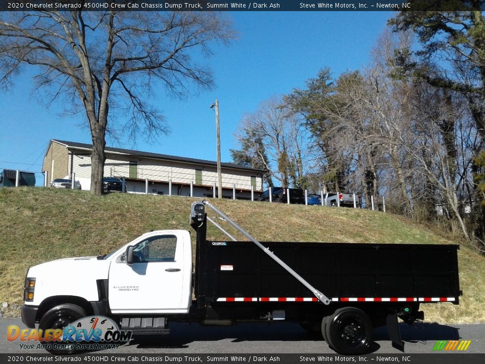 2020 Chevrolet Silverado 4500HD Crew Cab Chassis Dump Truck Summit White / Dark Ash Photo #1