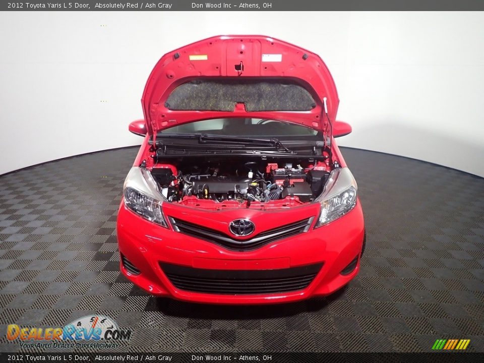 2012 Toyota Yaris L 5 Door Absolutely Red / Ash Gray Photo #5