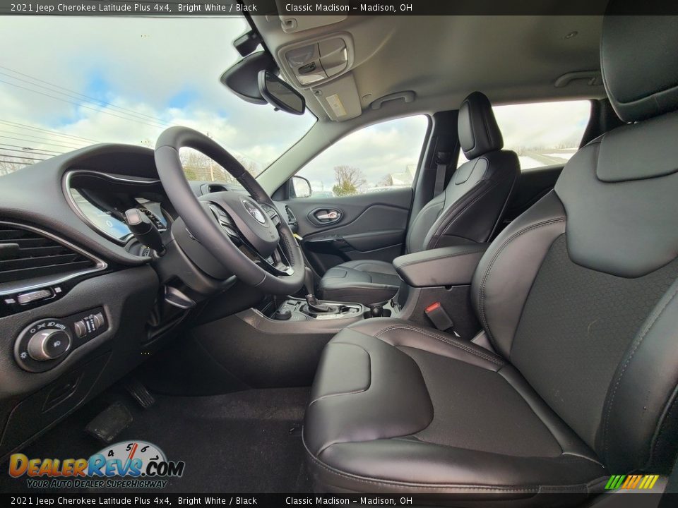2021 Jeep Cherokee Latitude Plus 4x4 Bright White / Black Photo #2