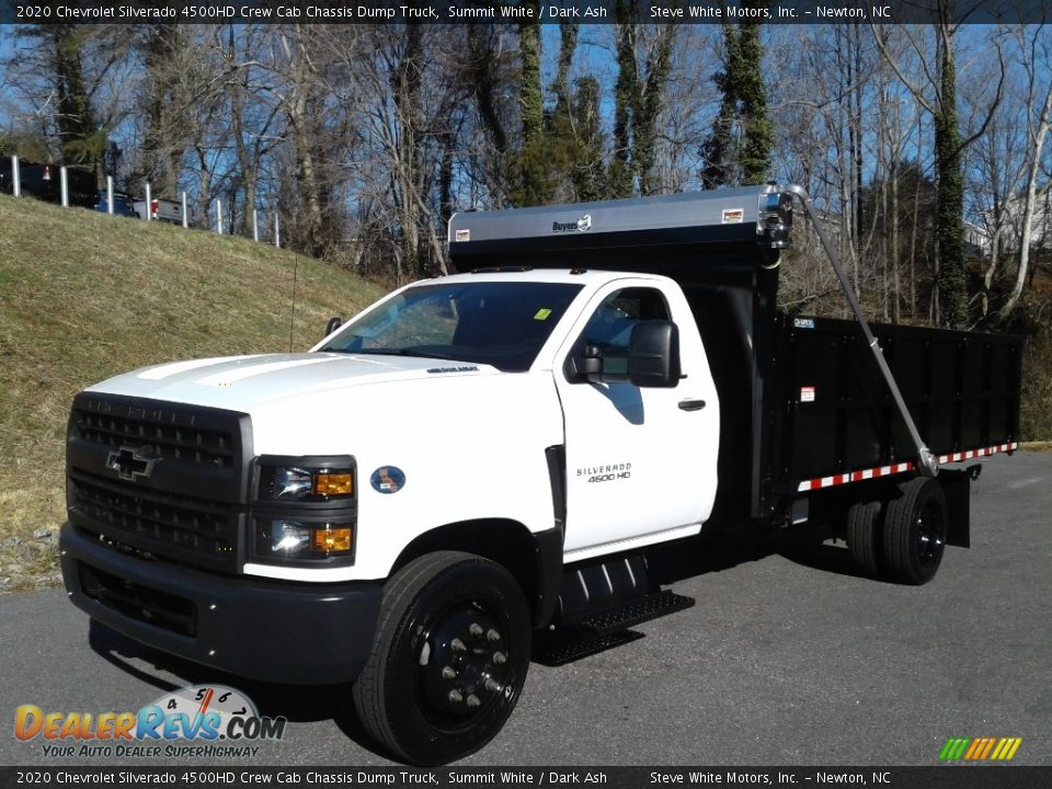 2020 Chevrolet Silverado 4500HD Crew Cab Chassis Dump Truck Summit White / Dark Ash Photo #4