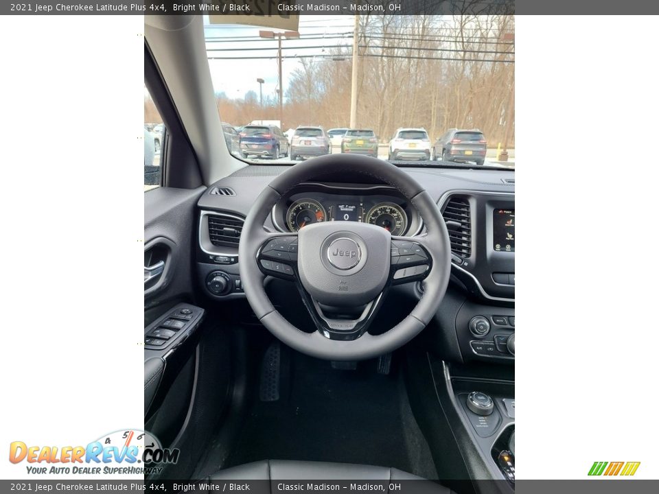 2021 Jeep Cherokee Latitude Plus 4x4 Bright White / Black Photo #5