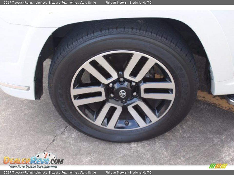 2017 Toyota 4Runner Limited Blizzard Pearl White / Sand Beige Photo #6