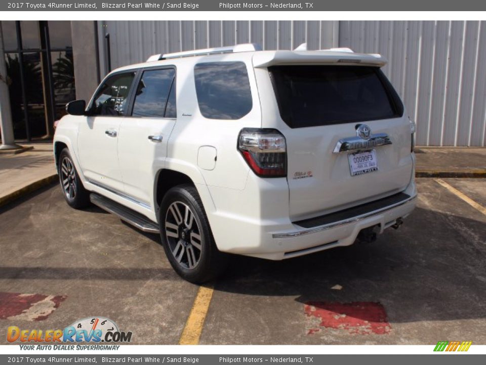 2017 Toyota 4Runner Limited Blizzard Pearl White / Sand Beige Photo #7
