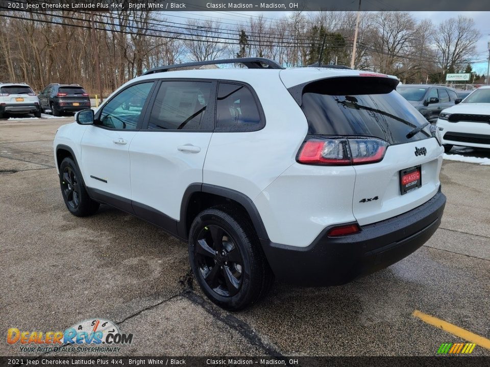 2021 Jeep Cherokee Latitude Plus 4x4 Bright White / Black Photo #9