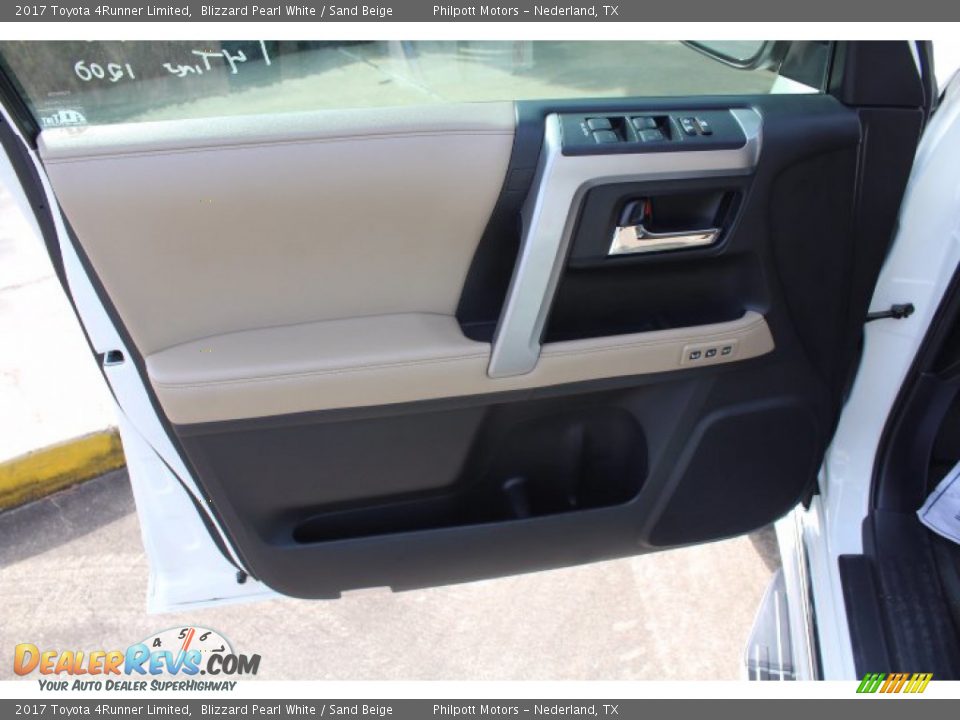 2017 Toyota 4Runner Limited Blizzard Pearl White / Sand Beige Photo #10