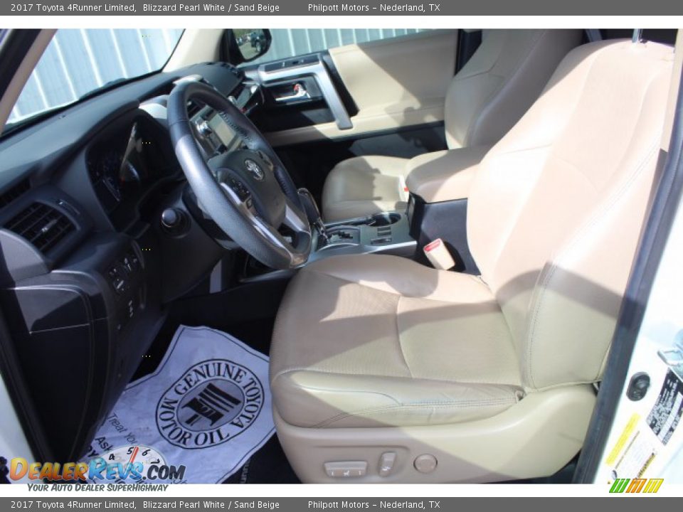2017 Toyota 4Runner Limited Blizzard Pearl White / Sand Beige Photo #11