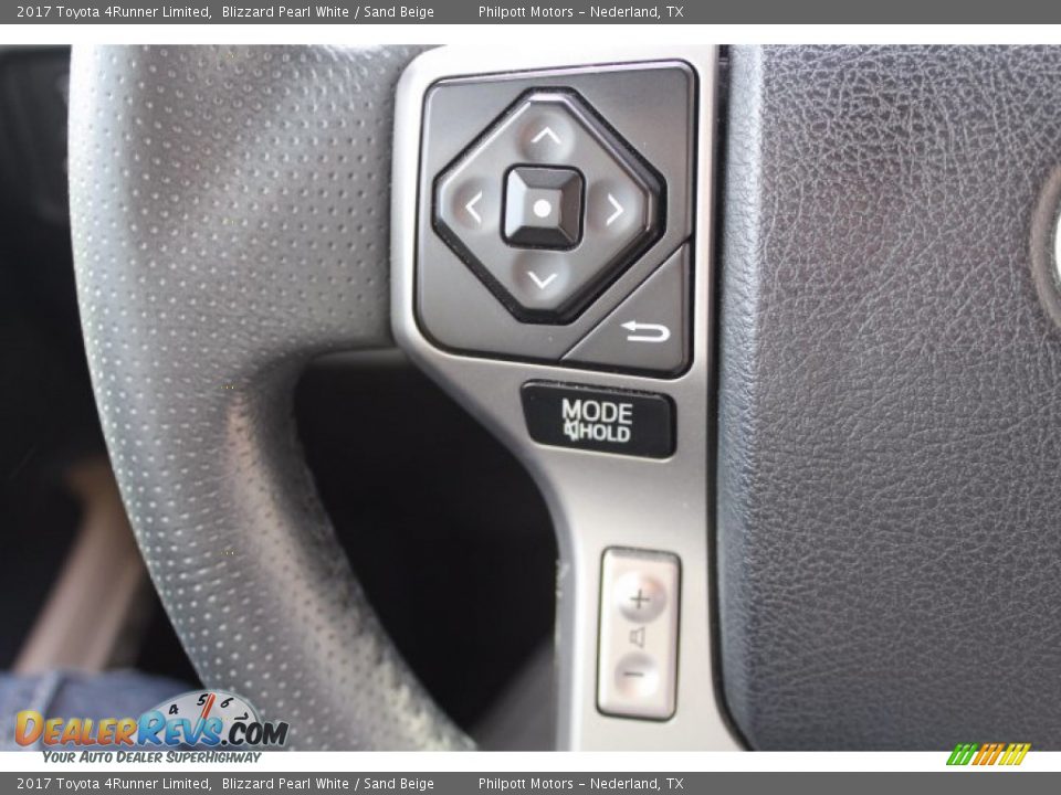 2017 Toyota 4Runner Limited Blizzard Pearl White / Sand Beige Photo #12