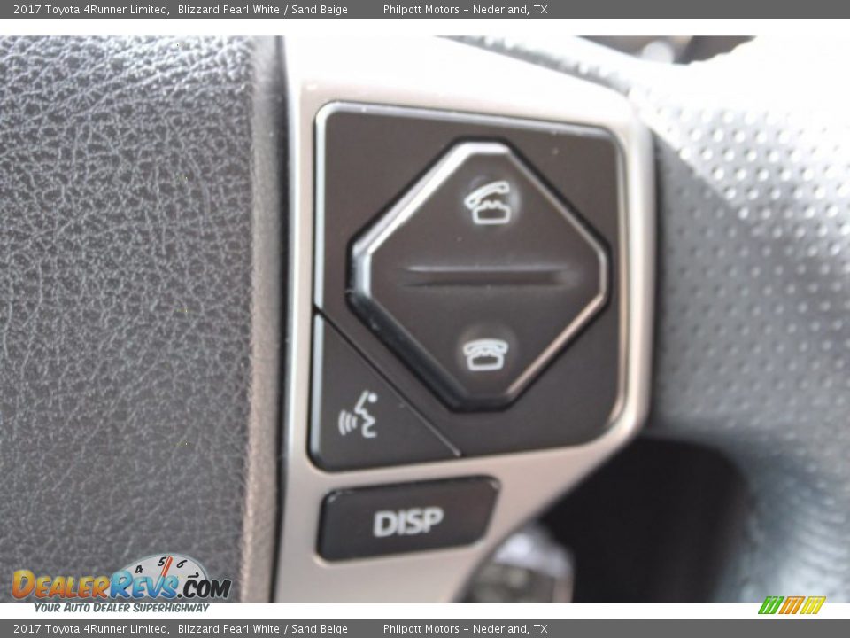 2017 Toyota 4Runner Limited Blizzard Pearl White / Sand Beige Photo #13