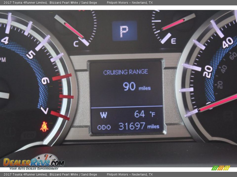 2017 Toyota 4Runner Limited Blizzard Pearl White / Sand Beige Photo #15