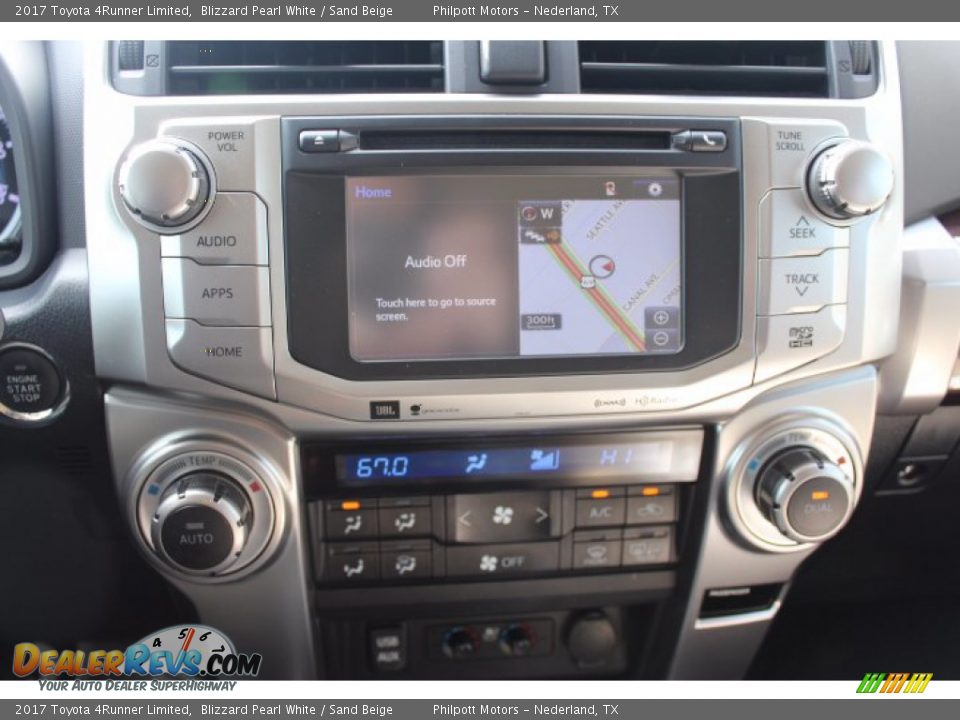 2017 Toyota 4Runner Limited Blizzard Pearl White / Sand Beige Photo #16