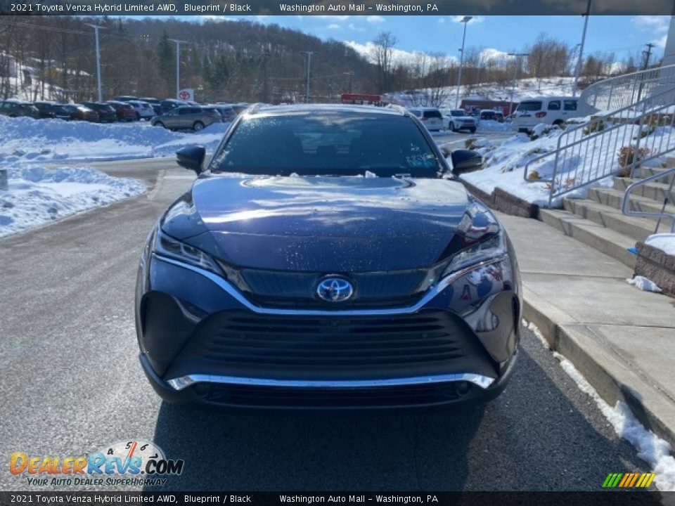 2021 Toyota Venza Hybrid Limited AWD Blueprint / Black Photo #11