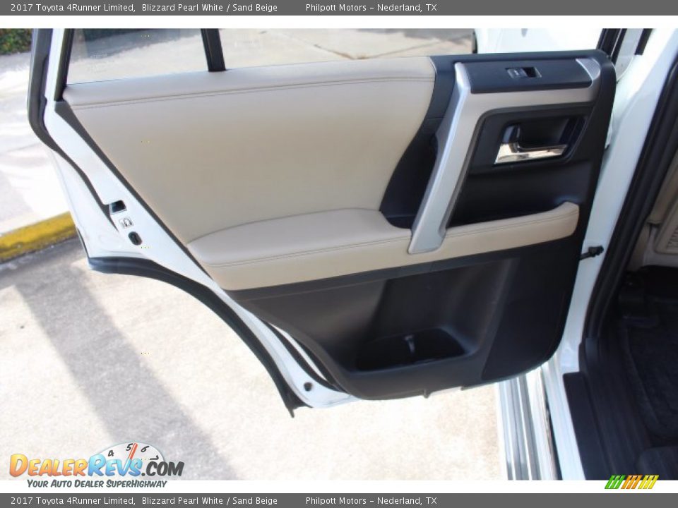 2017 Toyota 4Runner Limited Blizzard Pearl White / Sand Beige Photo #19