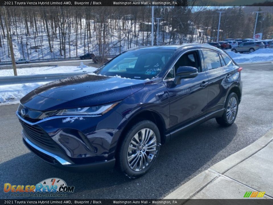 2021 Toyota Venza Hybrid Limited AWD Blueprint / Black Photo #12