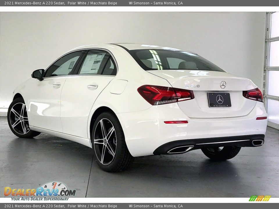 2021 Mercedes-Benz A 220 Sedan Polar White / Macchiato Beige Photo #2