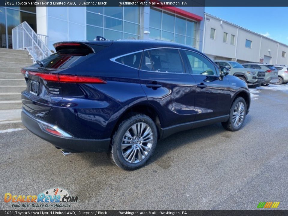 2021 Toyota Venza Hybrid Limited AWD Blueprint / Black Photo #13