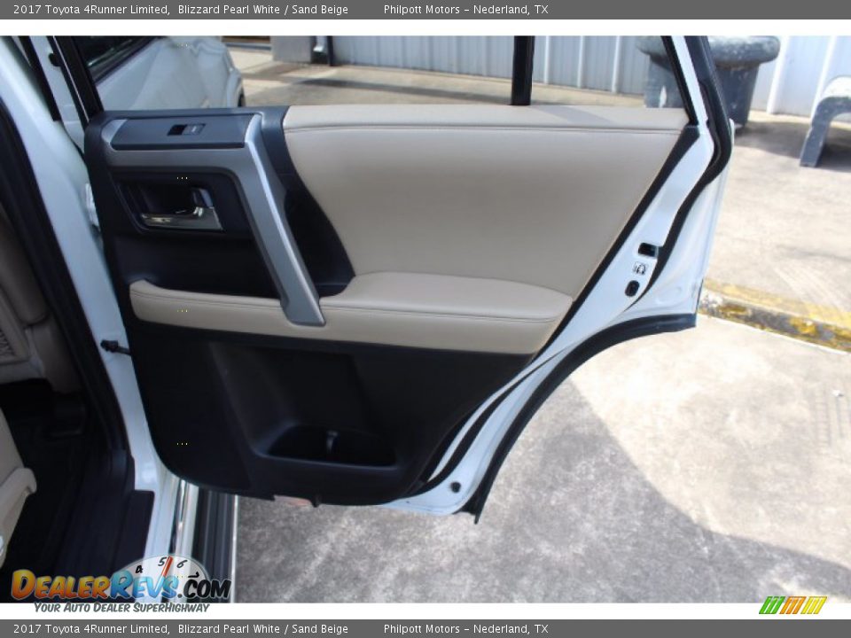 2017 Toyota 4Runner Limited Blizzard Pearl White / Sand Beige Photo #24