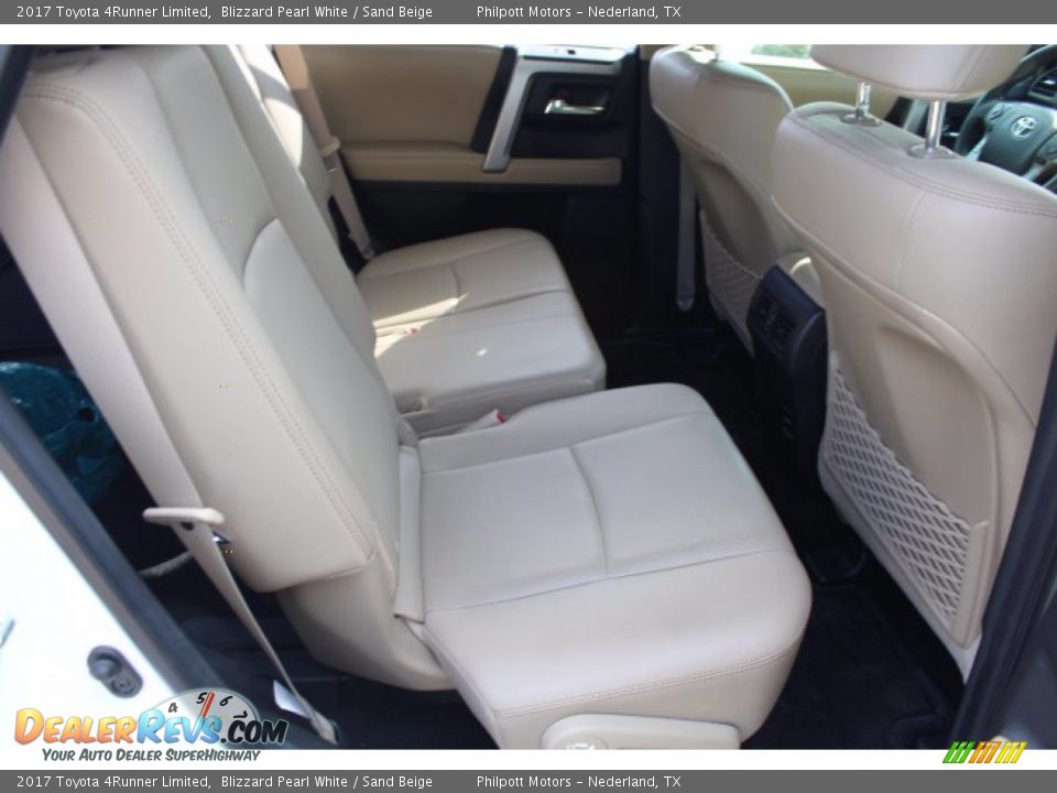 2017 Toyota 4Runner Limited Blizzard Pearl White / Sand Beige Photo #25