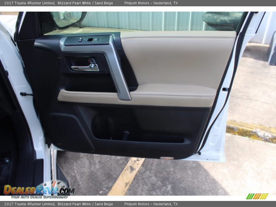 2017 Toyota 4Runner Limited Blizzard Pearl White / Sand Beige Photo #26