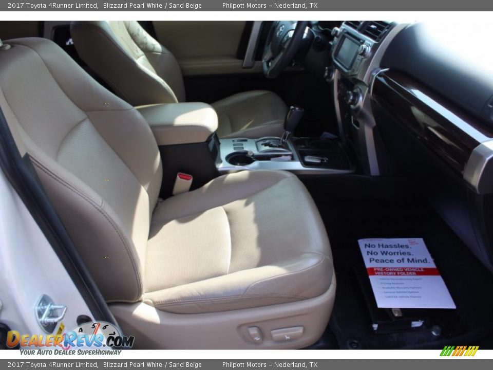 2017 Toyota 4Runner Limited Blizzard Pearl White / Sand Beige Photo #27