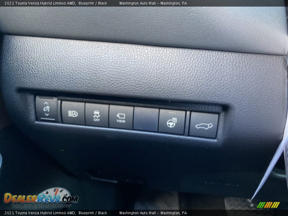 2021 Toyota Venza Hybrid Limited AWD Blueprint / Black Photo #20