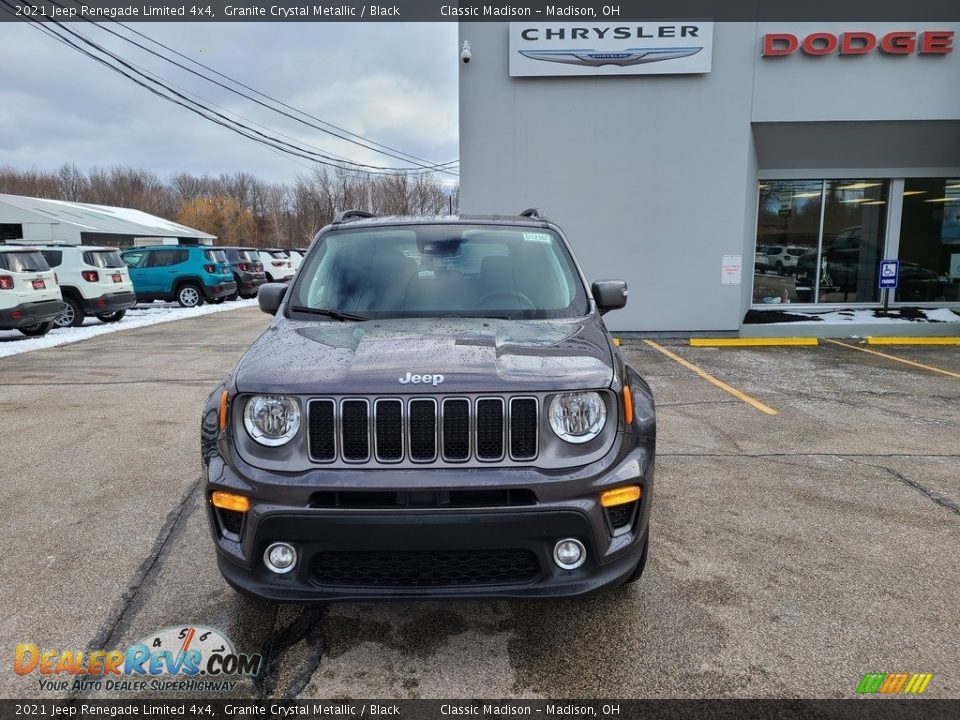 2021 Jeep Renegade Limited 4x4 Granite Crystal Metallic / Black Photo #7