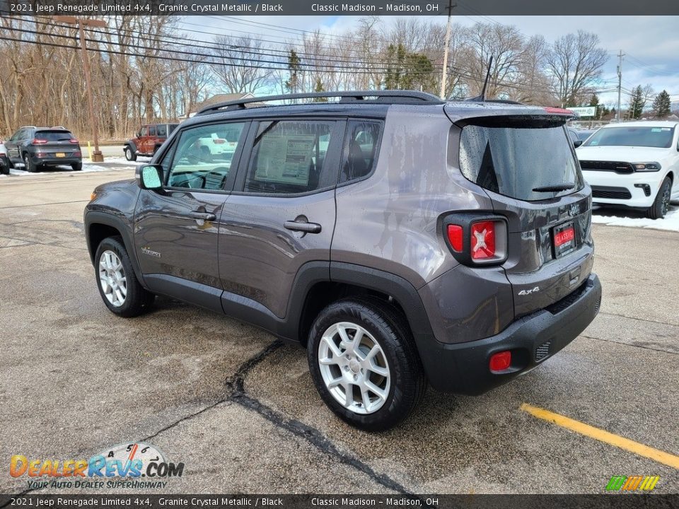 2021 Jeep Renegade Limited 4x4 Granite Crystal Metallic / Black Photo #8