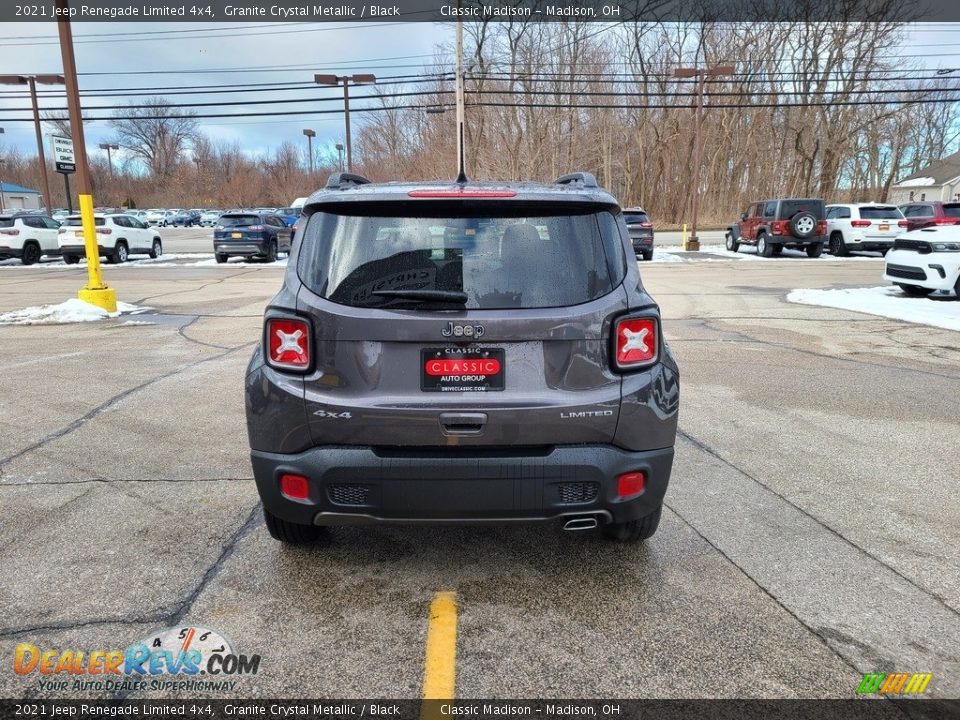 2021 Jeep Renegade Limited 4x4 Granite Crystal Metallic / Black Photo #10