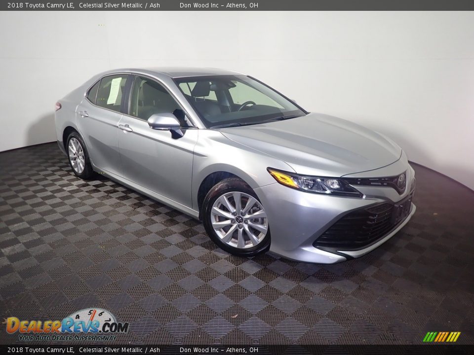 2018 Toyota Camry LE Celestial Silver Metallic / Ash Photo #3