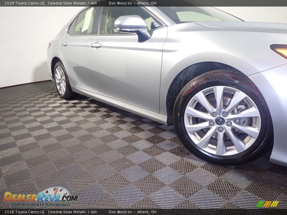 2018 Toyota Camry LE Celestial Silver Metallic / Ash Photo #4